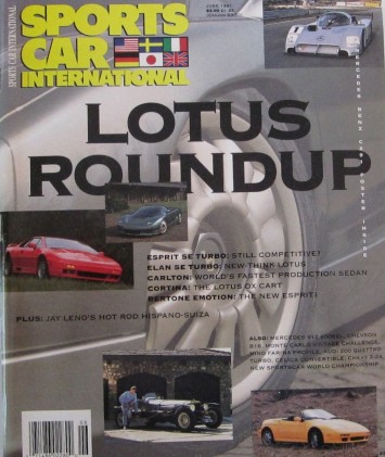 SPORTS CAR INTERNATIONAL 1991 JUNE - LOTUS SPECIAL, LENOs HISPANO-SUIZA, B16